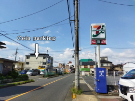 coin parking lot nearby our office 